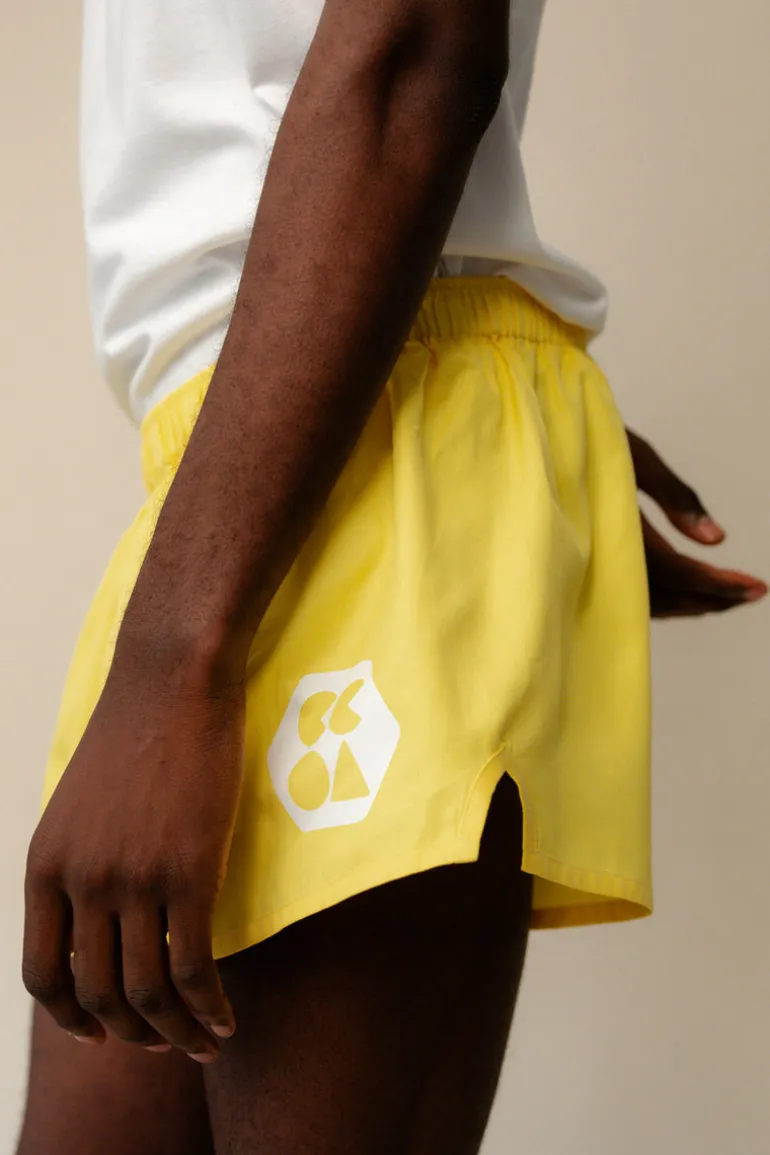 Lightweight Sports Short Plastic Free - Canary Yellow