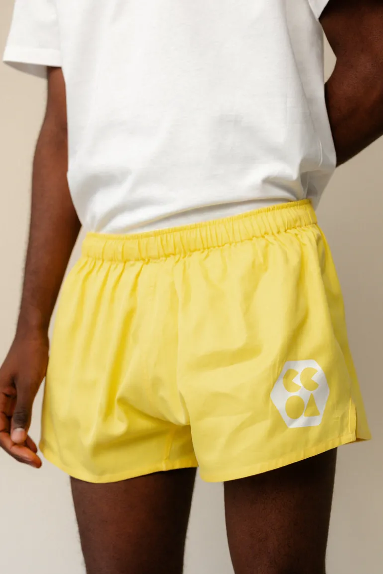 Lightweight Sports Short Plastic Free - Canary Yellow