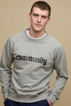 Logo Raglan Sweatshirt - Grey Marl