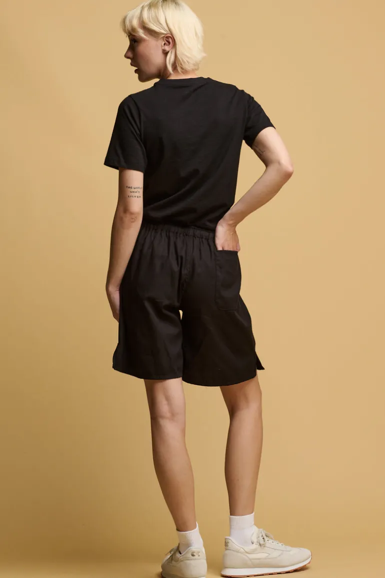 Long Lightweight Sports Short Plastic Free - Black