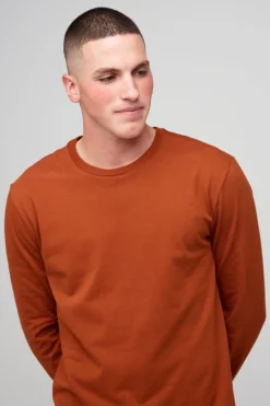 Long Sleeve T Shirt - Cinnamon