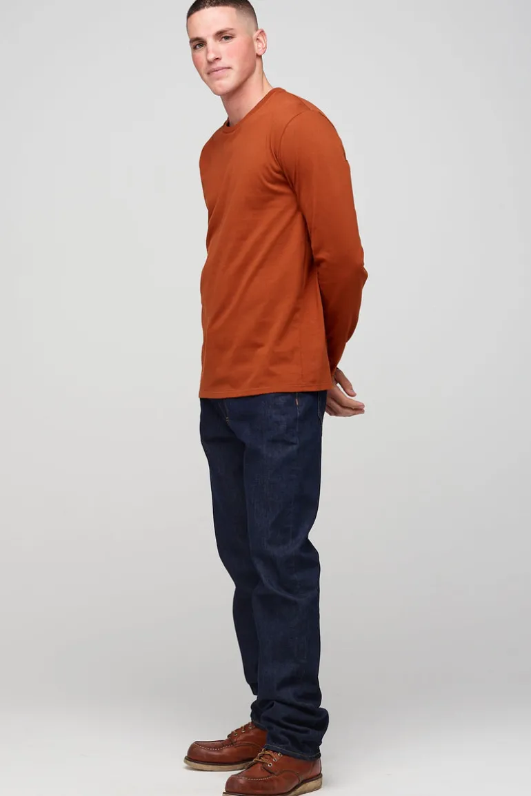 Long Sleeve T Shirt - Cinnamon