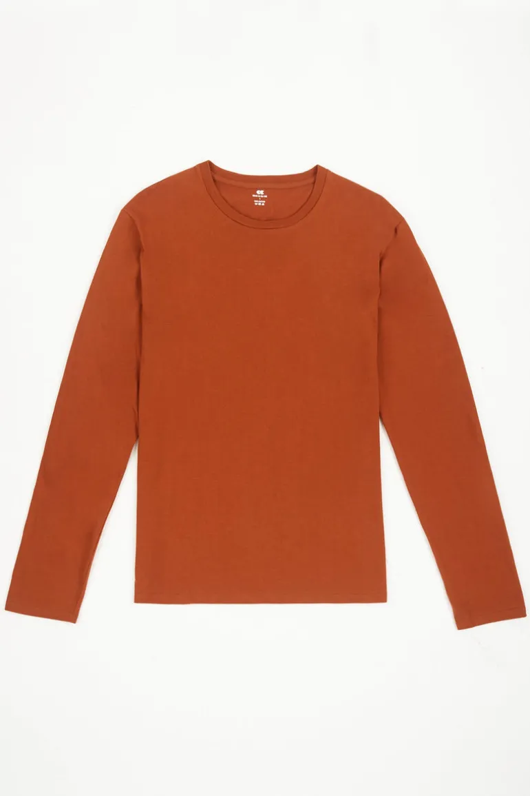 Long Sleeve T Shirt - Cinnamon