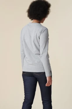 Long Sleeve T Shirt - Grey Marl