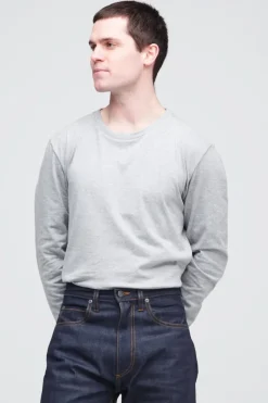 Long Sleeve T Shirt - Grey Marl
