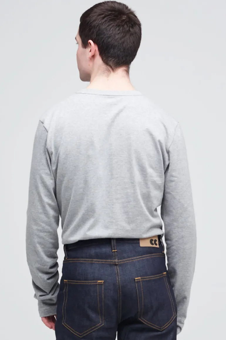 Long Sleeve T Shirt - Grey Marl