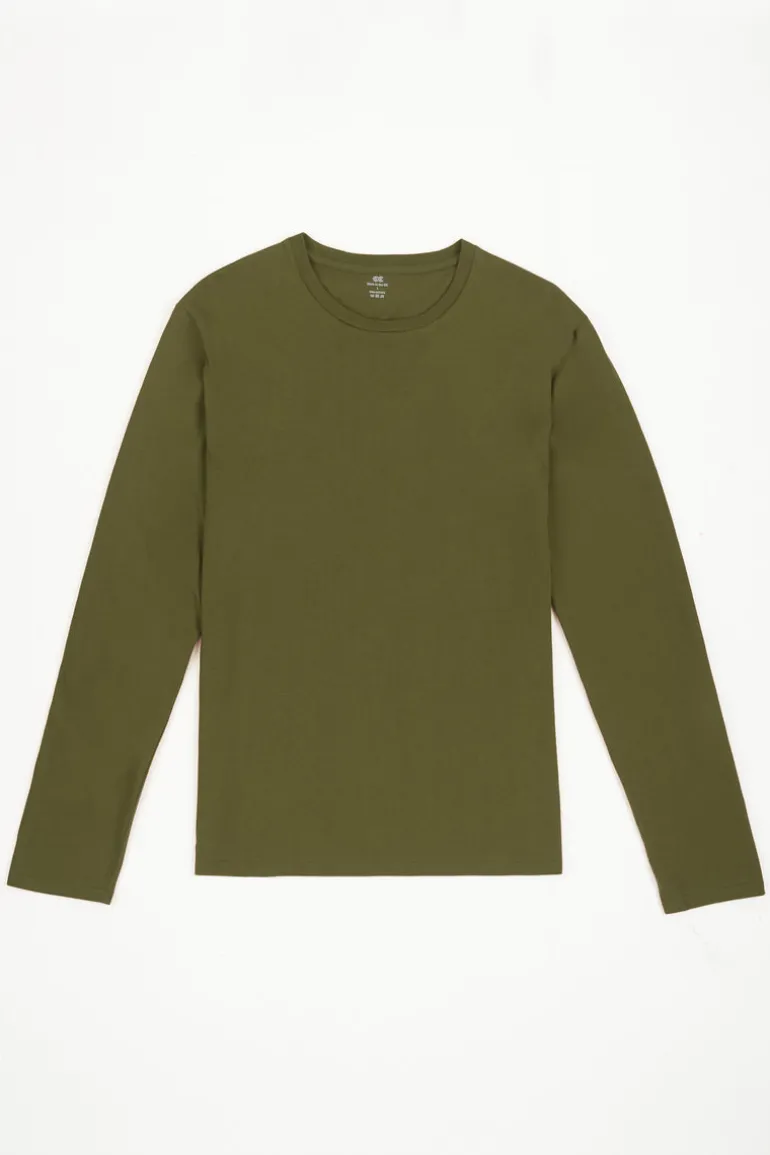 Long Sleeve T Shirt - Olive