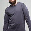 Long Sleeve T Shirt Plastic Free - Slate Grey