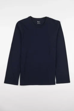Long Sleeve T Shirt Plastic Free - Navy