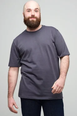 Men's Short Sleeve T Shirt Plastic Free - Slate Grey