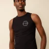 Men's Sleeveless T Shirt Plastic Free - Black
