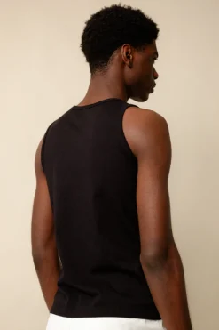 Men's Sleeveless T Shirt Plastic Free - Black