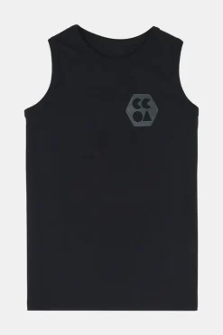 Men's Sleeveless T Shirt Plastic Free - Black
