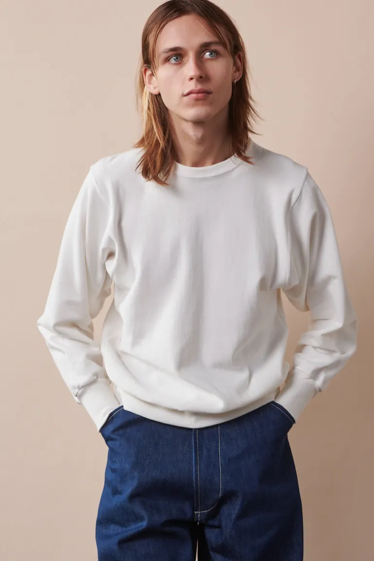 Oversized 80s Sweatshirt - Bone