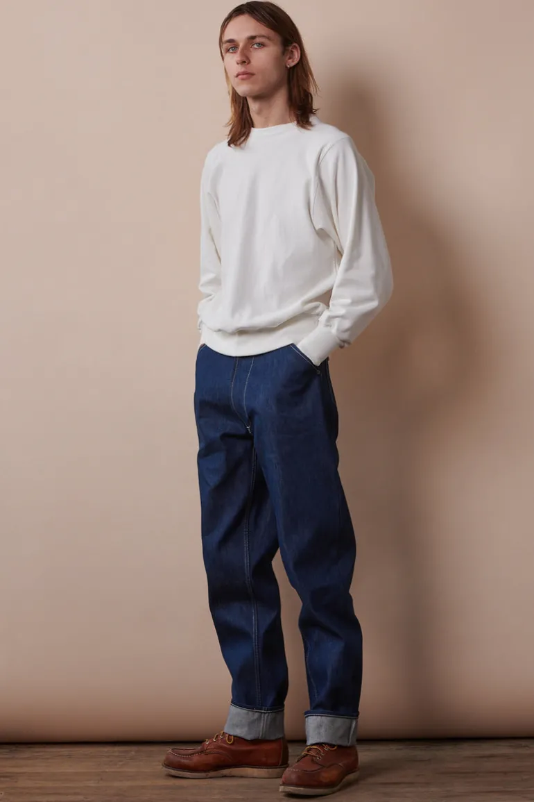 Oversized 80s Sweatshirt - Bone