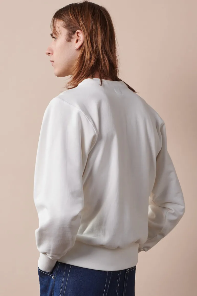 Oversized 80s Sweatshirt - Bone