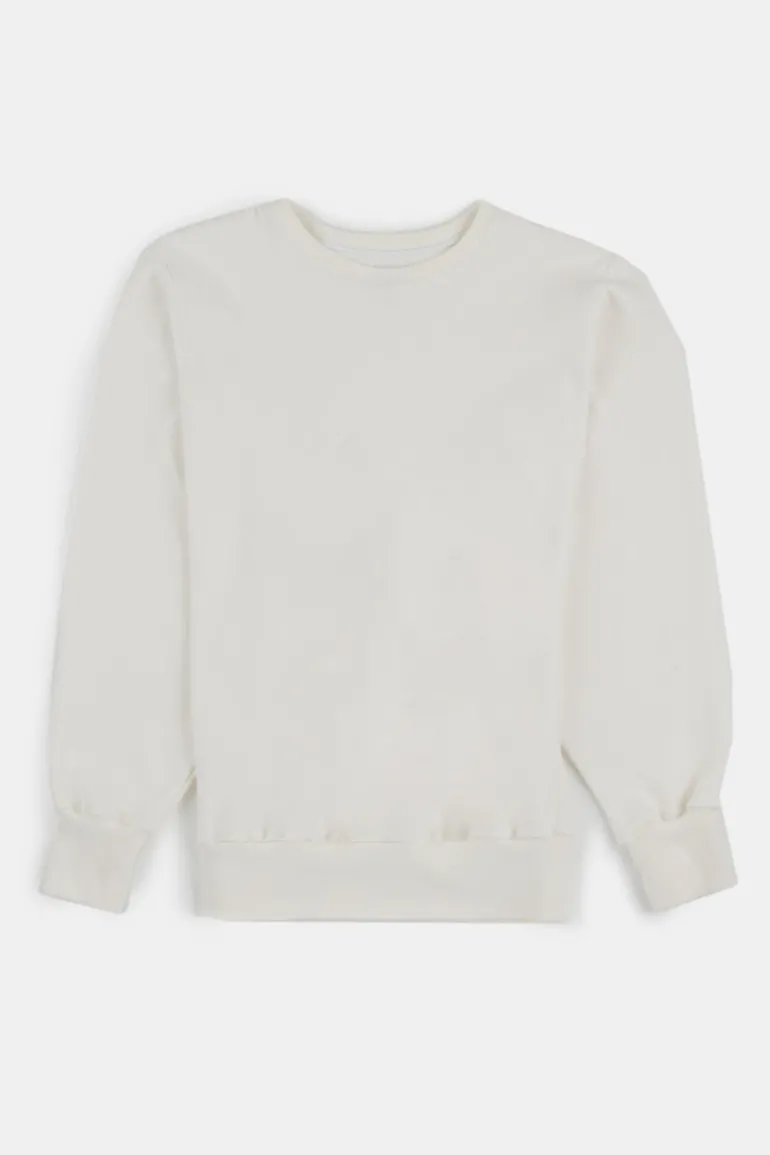 Oversized 80s Sweatshirt - Bone