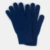 2 Ply Lambswool Gloves - Bright Blue