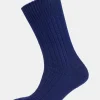 Premium Cotton Sock Rib - Blue