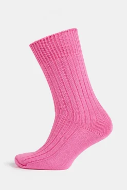 Premium Cotton Sock Rib - Pink