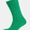 Premium Cotton Sock Rib - Green