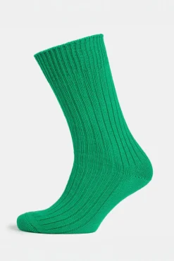 Premium Cotton Sock Rib - Green