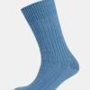 Premium Cotton Sock Rib - RAF Blue