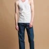 Racer Back Vest Plastic Free - White