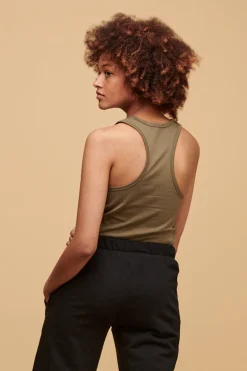 Racer Back Vest Plastic Free - Olive