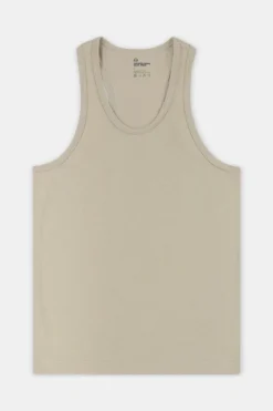 Racer Back Vest Plastic Free - Stone