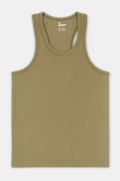 Racer Back Vest Plastic Free - Olive