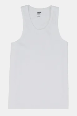 Racer Back Vest Plastic Free - White