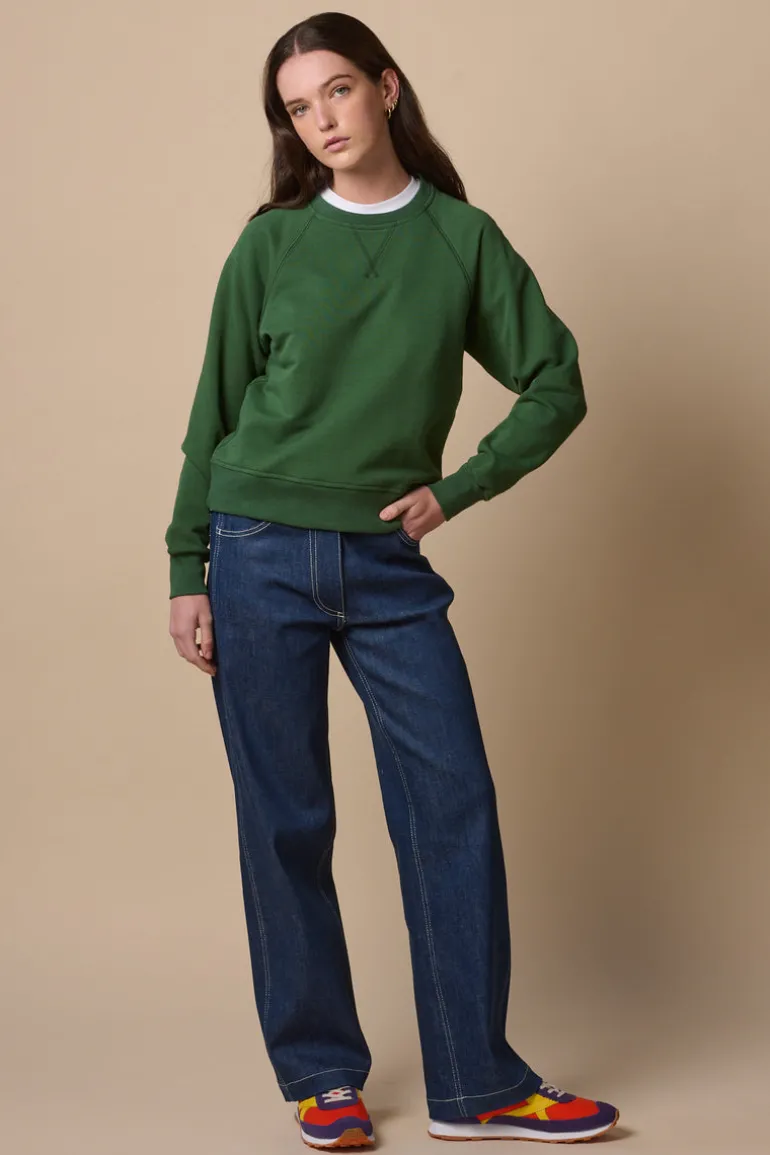Raglan Sweatshirt - Bottle Green