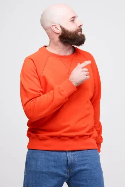 Raglan Sweatshirt - Flame Red