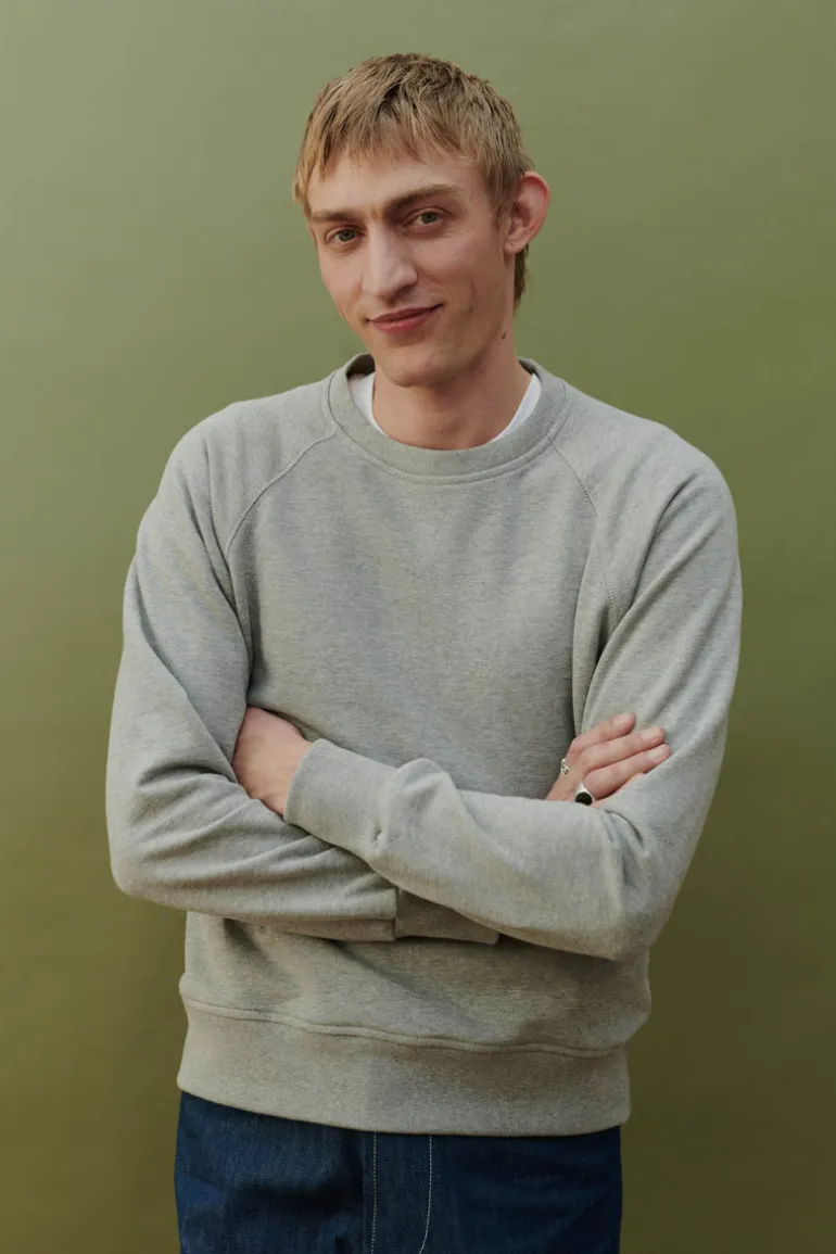 Raglan Sweatshirt - Grey Marl