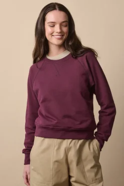Raglan Sweatshirt - Plum