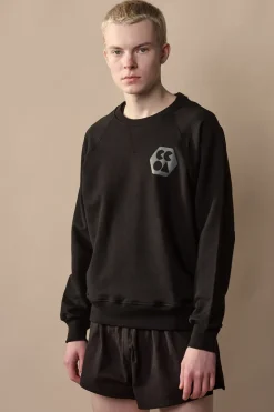 Raglan Sweatshirt Plastic Free - Black