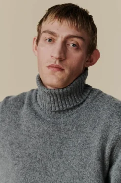 Roll Neck Jumper - Grey