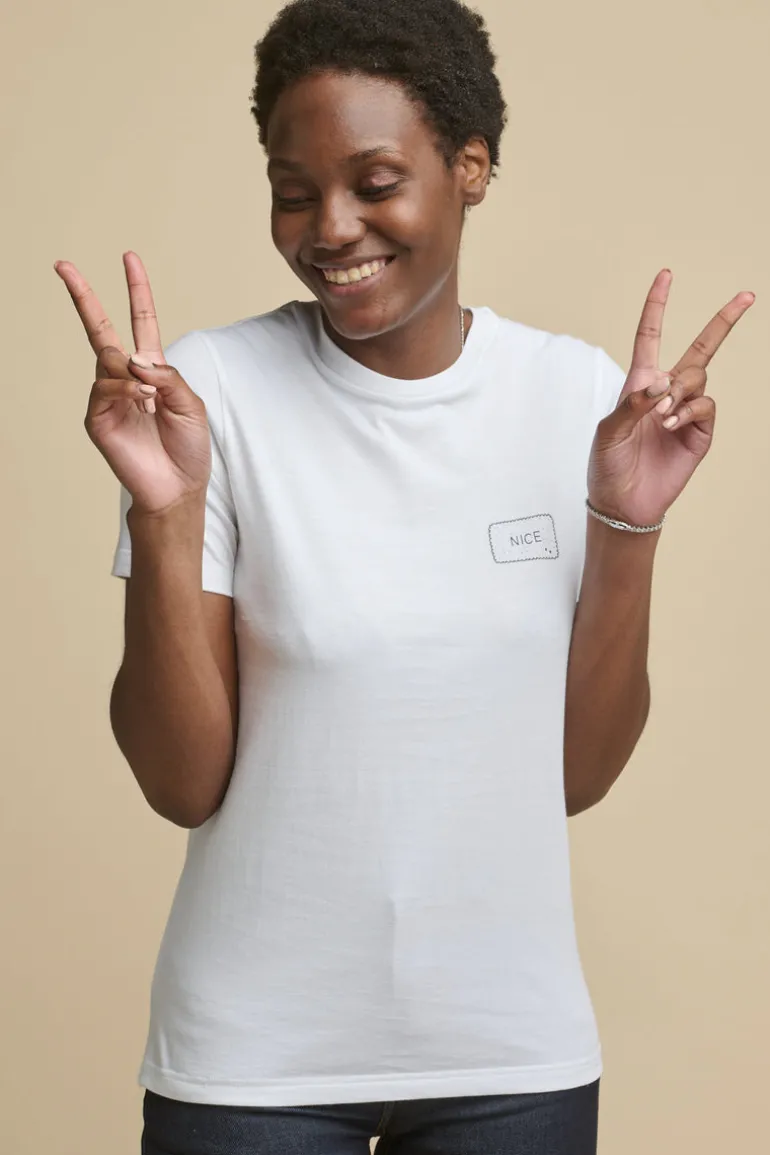 Short Sleeve Graphic T Shirt - Nice