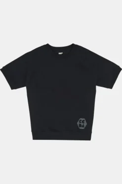 Short Sleeve Raglan Training Top Plastic Free - Black
