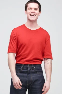 Short Sleeve T Shirt - Crimson