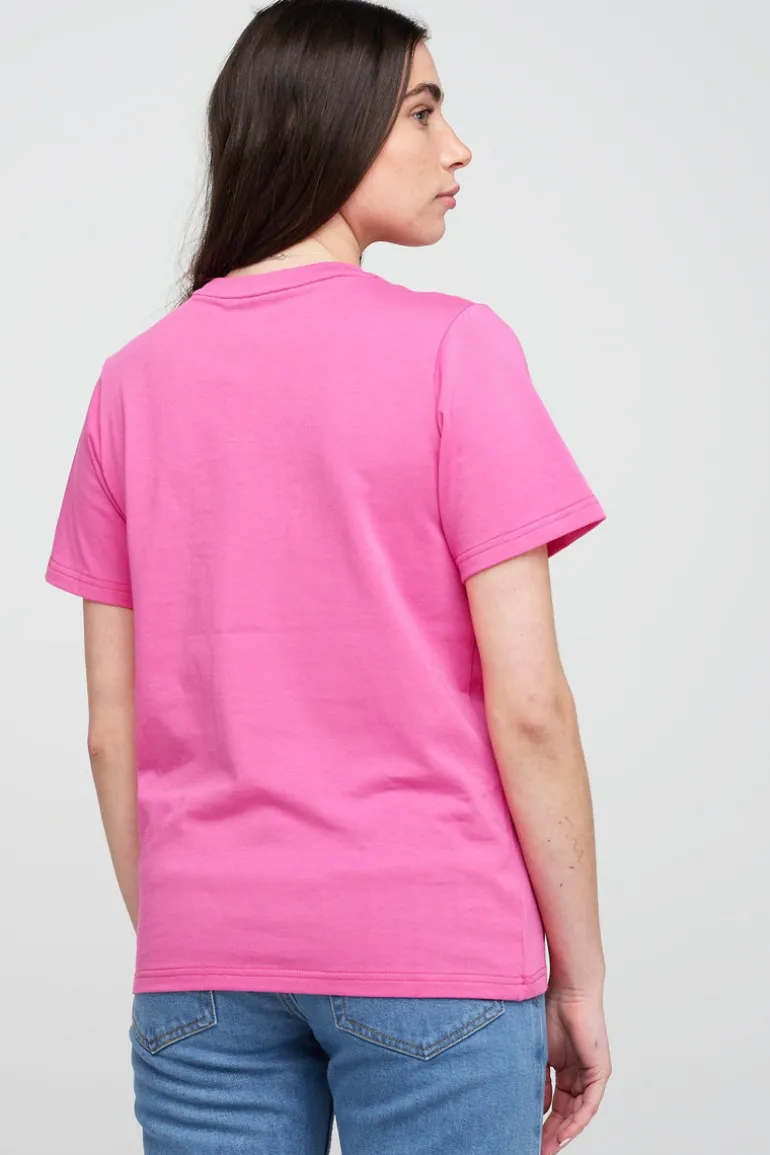 Short Sleeve T Shirt - Fuchsia Pink