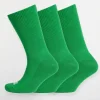 Single Colour Sports Calf Sock 3 Pack - Apple Green