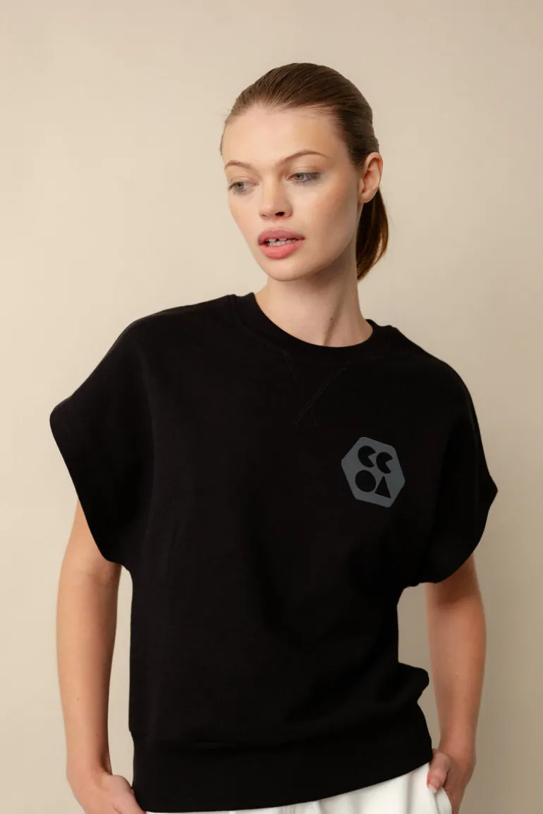 Sleeveless Sweatshirt Plastic Free - Black