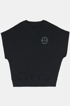 Sleeveless Sweatshirt Plastic Free - Black