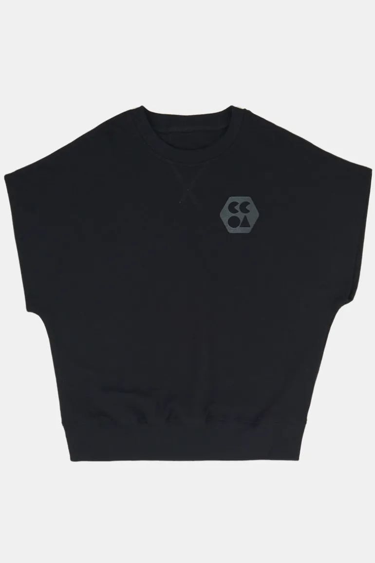 Sleeveless Sweatshirt Plastic Free - Black