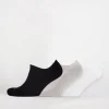 Sports Cotton Sock No Show 3 pack - Black/Grey/White