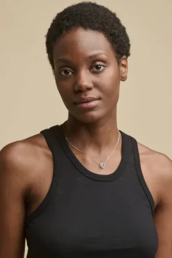 Womens Racer Back Vest Plastic Free - Black